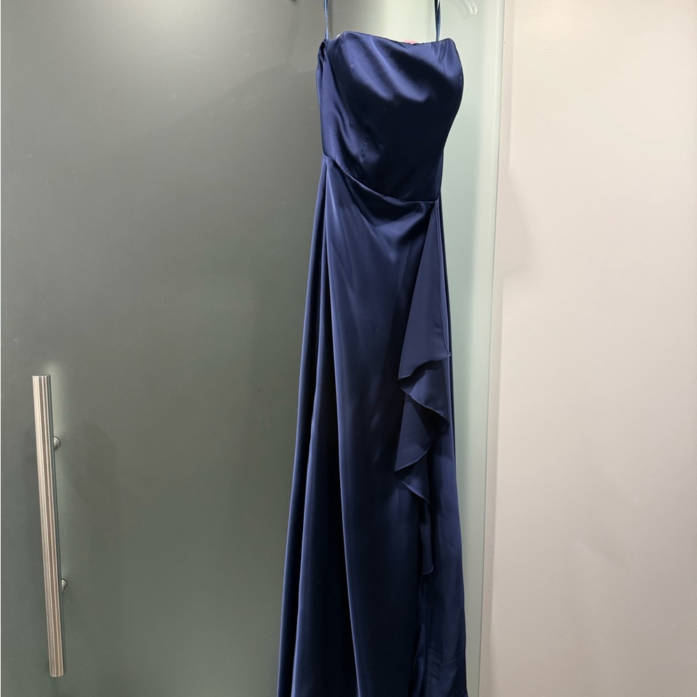 Mori Lee Strapless Sapphire Dress